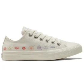 Chuck Taylor All Star Low «Embroidered Floral – Egret»