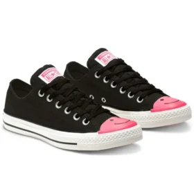 Chuck Taylor All Star Low «Neon Nights – Negro Racer Rosa»