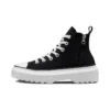 Chuck Taylor All Star Lugged Lift Platform High «Negro Blanco»