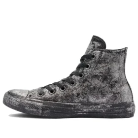 Chuck Taylor All Star Luxe Leather «Negro Gris Plata»