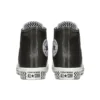 Chuck Taylor All Star Mission-V de cuero de caña alta con suela con patrón de ondas en negro y blanco «Black White»