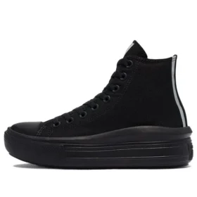 Chuck Taylor All Star Move High «Negro metalizado»