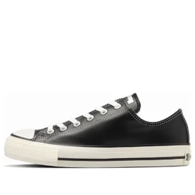 Chuck Taylor All Star Olive Green Leather Ox «Black White»