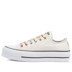 Chuck Taylor All Star Platform Low «Floral Print – Egret»