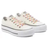 Chuck Taylor All Star Platform Low «Floral Print – Egret»