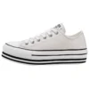 Chuck Taylor All Star Platform Low Top Suela de esponja color crema