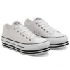 Chuck Taylor All Star Platform Low Top Suela de esponja color crema