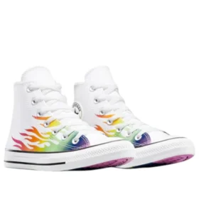 Chuck Taylor All Star Pride High «White Chaos Fuchsia»
