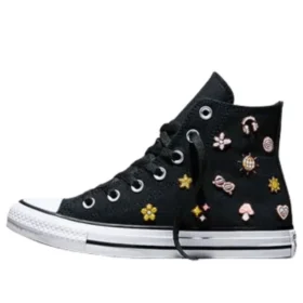 Chuck Taylor All Star Retro Embroidery «Black New Found Bloom»