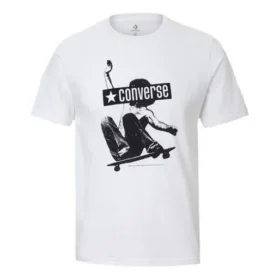 Chuck Taylor All Star Skateboard con estampado, manga corta, «Blanco»