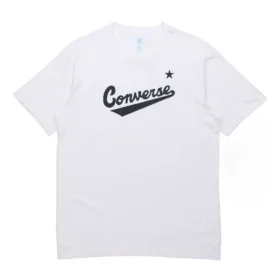 Converse Classic para hombre con estampado de letras, manga corta, blanco Converse Classic para hombre con estampado de letras, manga corta, blanco