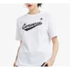 Converse Classic para hombre con estampado de letras, manga corta, blanco