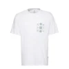 Converse Creative Sports para hombre, cuello redondo, manga corta, blanco
