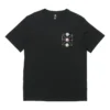 Converse Creative Sports para hombre, cuello redondo, manga corta, negro