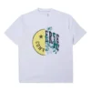 Converse para hombre con estampado de cara sonriente, transpirable, manga corta, blanco