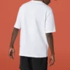 Converse para hombre con estampado de cara sonriente, transpirable, manga corta, blanco