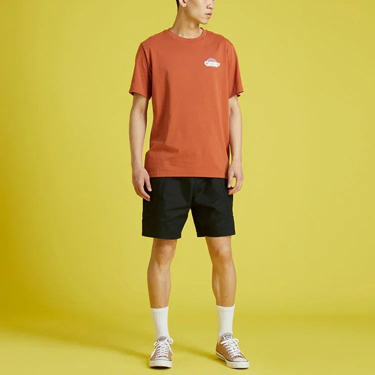 Converse para hombre con estampado del logotipo del arcoíris, de punto, deportivo, de manga corta, rojo