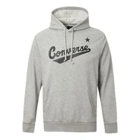 Converse para hombre con logo Alphabet estampado, capucha y cordón, gris