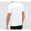 Converse para hombre de algodón puro con letras, manga corta, blanco