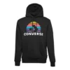 Converse Planet Set Po para hombre, estilo atlético casual, deportivo, estampado, tejido de punto, negro