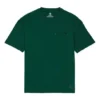 Converse Renew para hombre, color liso, holgado, con bolsillo, manga corta, verde