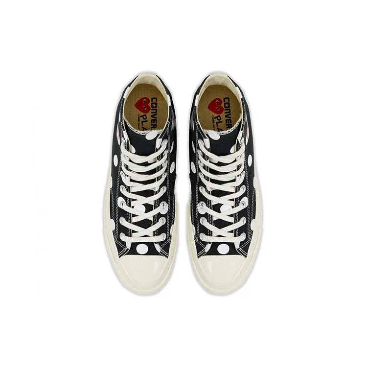 Converse x COMME des GARCONS PLAY Chuck 70 Hi «Black Polka Dot» Converse x COMME des GARCONS PLAY Chuck 70 Hi «Black Polka Dot»