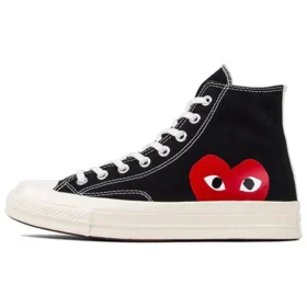 Converse x COMME des GARCONS PLAY Chuck 70 Hi «Black Red»
