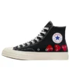 Converse x COMME des GARCONS PLAY Chuck 70 Hi «Multi-Heart Black»