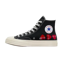 Converse x COMME des GARCONS PLAY Chuck 70 Hi «Multi-Heart Black»