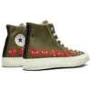 Converse x COMME des GARCONS PLAY Chuck 70 Hi Multi Heart «Khaki» Converse x COMME des GARCONS PLAY Chuck 70 Hi Multi Heart «Khaki»