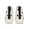 Converse x COMME des GARCONS PLAY Chuck 70 Hi «White Polka Dot»