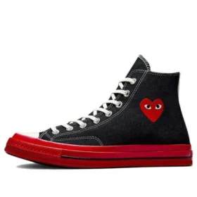Converse x COMME des GARCONS PLAY Chuck 70 High «Black Red»