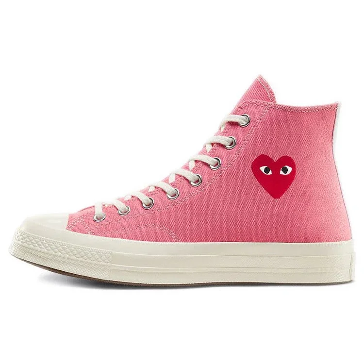 Converse x COMME des GARCONS PLAY Chuck 70 High «Bright Pink» Converse x COMME des GARCONS PLAY Chuck 70 High «Bright Pink»
