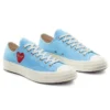 Converse x COMME des GARCONS PLAY Chuck 70 Low «Bright Blue» Converse x COMME des GARCONS PLAY Chuck 70 Low «Bright Blue»