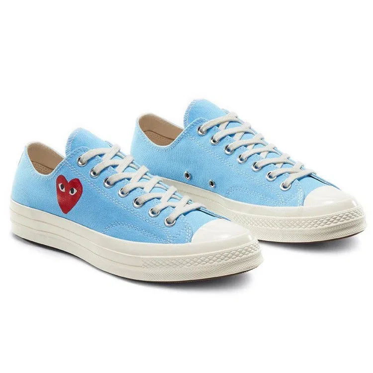 Converse x COMME des GARCONS PLAY Chuck 70 Low «Bright Blue» Converse x COMME des GARCONS PLAY Chuck 70 Low «Bright Blue»