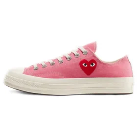 Converse x COMME des GARCONS PLAY Chuck 70 Low «Bright Pink»