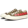 Converse x COMME des GARCONS PLAY Chuck 70 Low Multi Heart «Khaki» Converse x COMME des GARCONS PLAY Chuck 70 Low Multi Heart «Khaki»