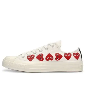 Converse x COMME des GARCONS PLAY Chuck 70 Low Multi Heart «White Red»