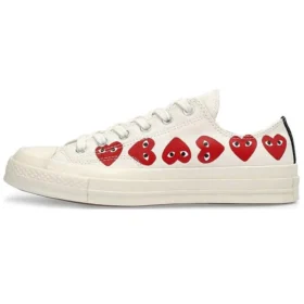Converse x COMME des GARCONS PLAY Chuck 70 Low Multi Heart «White Red»