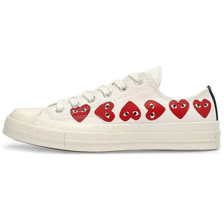Converse x COMME des GARCONS PLAY Chuck 70 Low Multi Heart «White Red» Converse x COMME des GARCONS PLAY Chuck 70 Low Multi Heart «White Red»