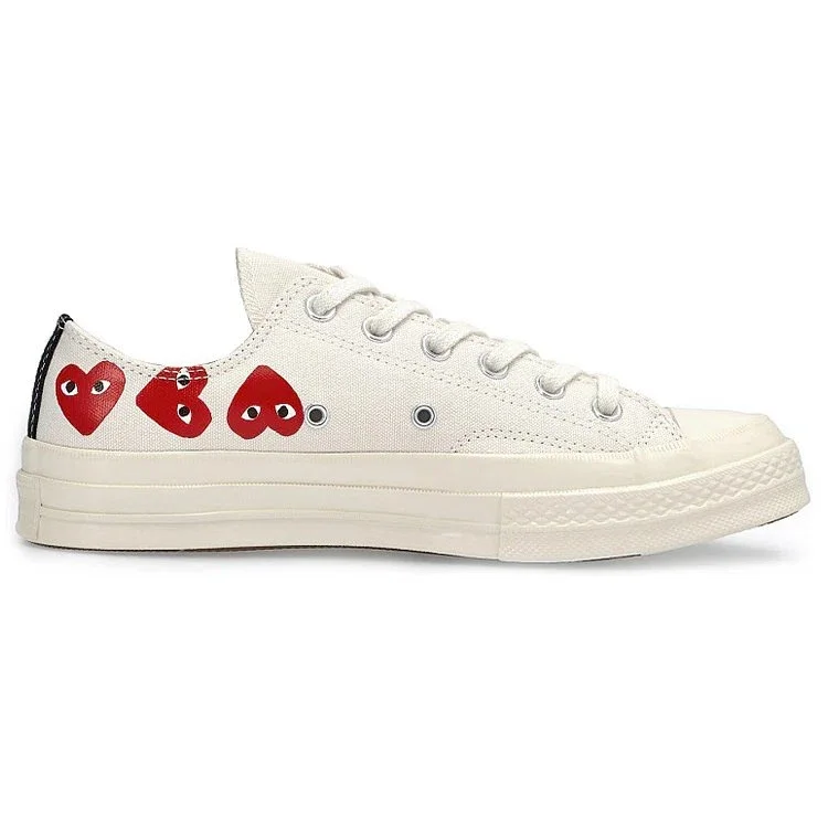 Converse x COMME des GARCONS PLAY Chuck 70 Low Multi Heart «White Red» Converse x COMME des GARCONS PLAY Chuck 70 Low Multi Heart «White Red»