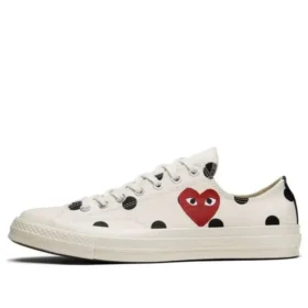 Converse x COMME des GARCONS PLAY Chuck 70 Low «White Polka Dot»