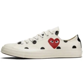 Converse x COMME des GARCONS PLAY Chuck 70 Low «White Polka Dot»