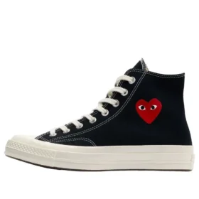 Converse x Comme des Garçons PLAY Chuck 70 Hi «Single Heart Black»