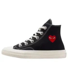 Converse x Comme des Garçons PLAY Chuck 70 Hi «Single Heart Black»