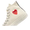 Converse x Comme des Garçons PLAY Chuck 70 Hi «Single Heart Milk»