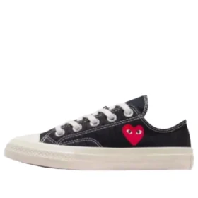 Converse x Comme des Garçons PLAY Chuck 70 Ox «Single Heart Black»