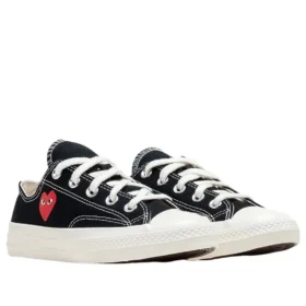 Converse x Comme des Garçons PLAY Chuck 70 Ox «Single Heart Black»