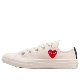 Converse x Comme des Garçons PLAY Chuck 70 Ox «Single Heart Milk»