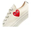 Converse x Comme des Garçons PLAY Chuck 70 Ox «Single Heart Milk»